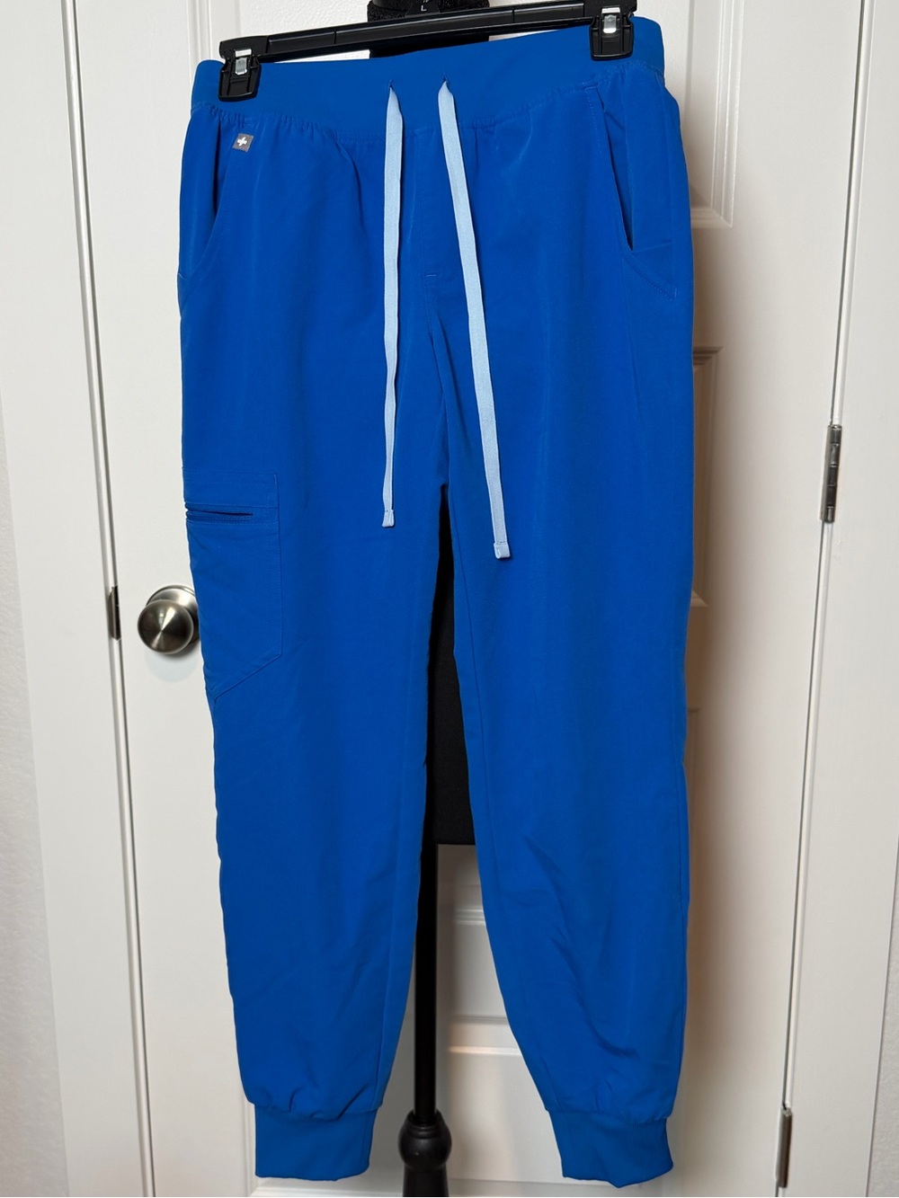 FIGS Zamora Jogger Scrub Pants Women’s XXS Petite Royal Blue Stretch Scrubs